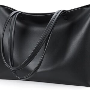 KALIDI Tote Bag Zipper Shoulder Bag Faux Leather Purses Satchel for Women Casual Handbag Work Dating College